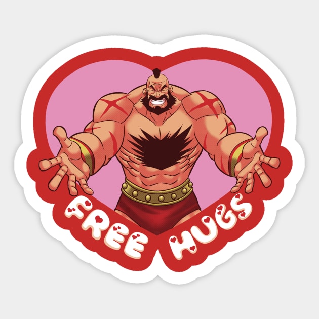 He's a hugger Sticker by CoinboxTees